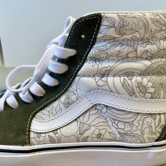 Vans SK8 Hi Floral Womens Sneakers (size 9) - Picture 5 of 5